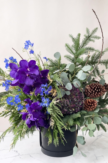 狂野聖誕 鮮花禮盒-紫