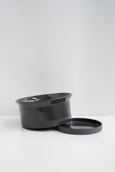 D&M寬口碗型花器-黑