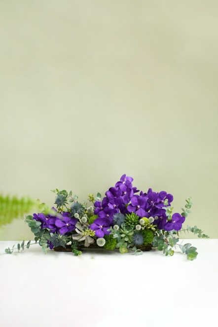 蘭綠花饗 長桌花