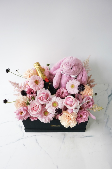 粉紅夢 Jellycat組合花禮