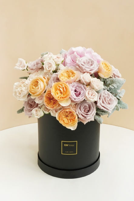 彩色泡泡 鮮花禮盒