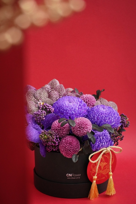 紫慶團圓 鮮花禮盒