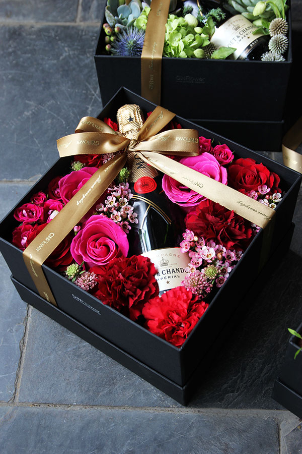 花式香檳禮盒花