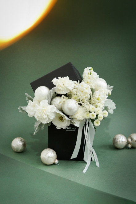 白雪冬日 鮮花禮盒